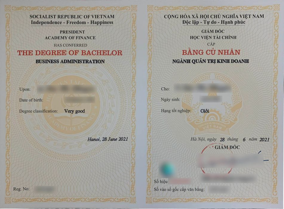 Bằng học viện tài chính